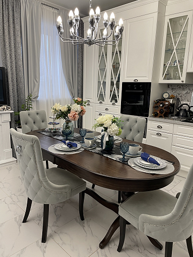 Стол Дейвер 200(260)х100 молочный фото покупателя 4