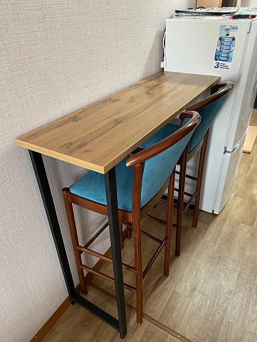 Барная стойка Дилан Лофт 120х60х90 бетон фото покупателя 97