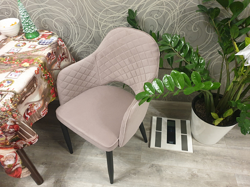 Стул на металлокаркасе Vener beige / black фото покупателя 5