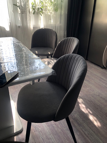 Стул на металлокаркасе Gabi latte / gold / black фото покупателя 619