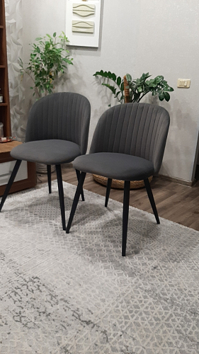 Стул на металлокаркасе Gabi gray / black фото покупателя 936