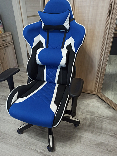 Компьютерное кресло Prime черное / синее фото покупателя 3