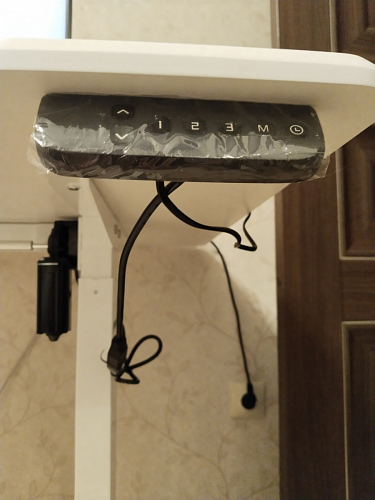 Компьютерный стол Маркос с механизмом подъема 120х75х75 черный / кантри орех фото покупателя 20