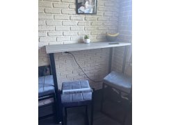 Барная стойка Дилан Лофт 120х40х90 бетон светлый фото покупателя 17