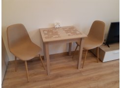 Стул на металлокаркасе Lilu темно-бежевый / белый фото покупателя 102