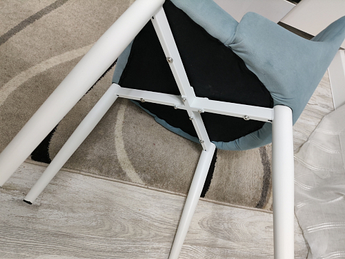 Стул на металлокаркасе Kora light purple / black фото покупателя 405