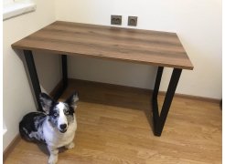 Стол Лота Лофт 140 25 мм черный матовый / бетон фото покупателя 598