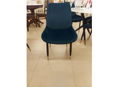 Стул на металлокаркасе Seda 1 blue / black / gold из шоурума 9