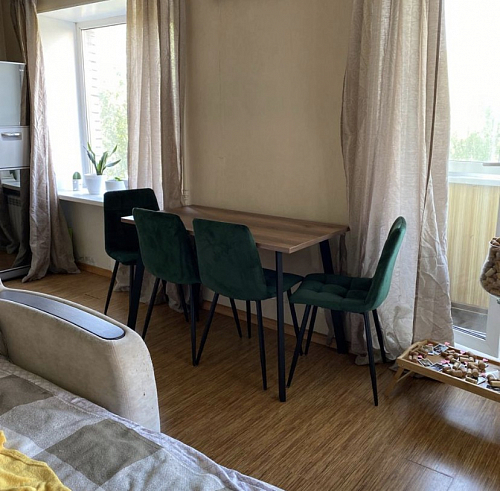 Стол Тринити Лофт 120 32 мм дуб галифакс табако / черный матовый фото покупателя 531