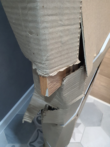 Письменный стол Битти Лофт 116х60х75 дуб делано светлый / белый матовый фото покупателя 76