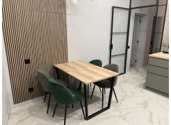 Деревянный стол Лота Лофт 120(160)х75 черный матовый / бетон светлый фото покупателя 503