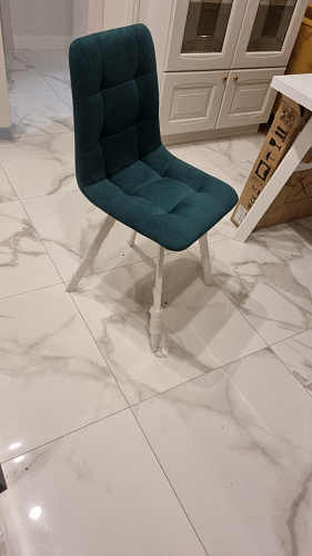 Стул на металлокаркасе Чилли черный / зеленый фото покупателя 1113