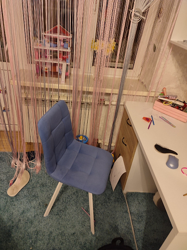 Стул на металлокаркасе Чилли зеленый / черный фото покупателя 1251