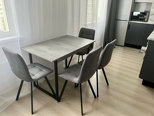 Стул на металлокаркасе Чилли бирюзовый / черный фото покупателя 773