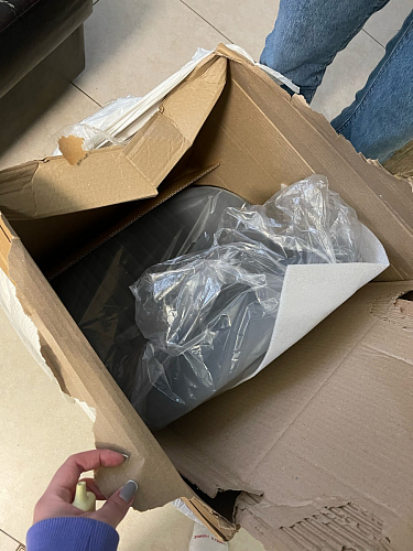 Стул на металлокаркасе Gabi gray / black фото покупателя 918