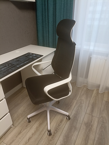 Компьютерное кресло Golem dark gray / gray / white фото покупателя 48