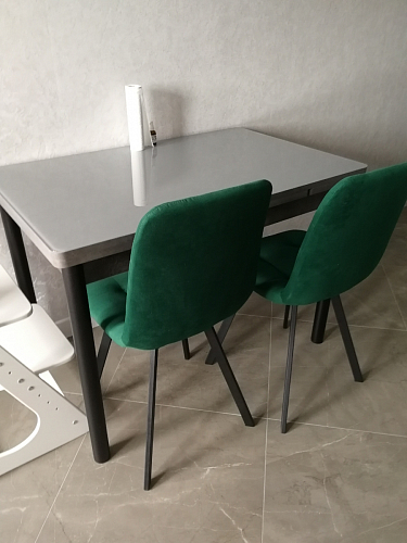 Стул на металлокаркасе Чилли синий / белый фото покупателя 1506