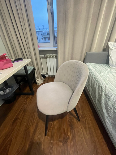 Стул на металлокаркасе Gabi latte / gold / black фото покупателя 91