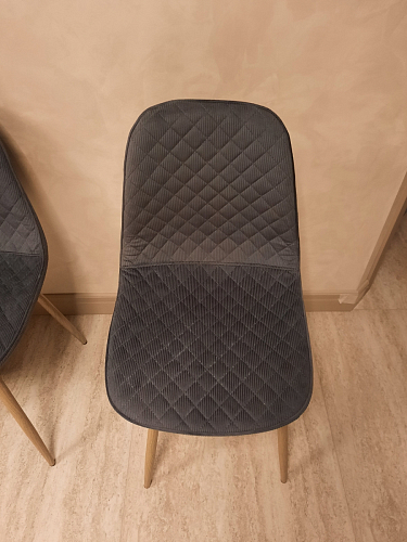 Стул на металлокаркасе Capri dark beige / white фото покупателя 137