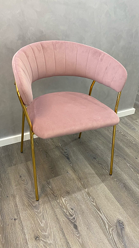 Стул на металлокаркасе Kamelia green / gold фото покупателя 101