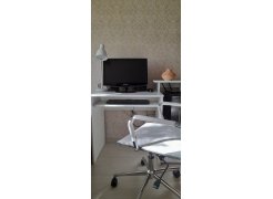 Компьютерный стол Джаз-24 левый белый фото покупателя 84