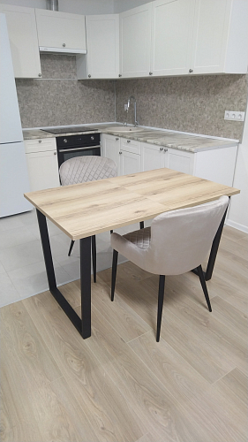 Стол раскладной Лота Лофт 120 25 мм юта / черный матовый фото покупателя 1007