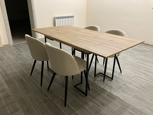 Стул на металлокаркасе Gabi 1 light purple / black фото покупателя 894