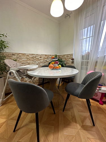 Стул на металлокаркасе Gabi 1 light purple / black фото покупателя 345