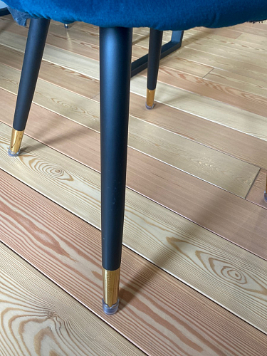 Стул на металлокаркасе Gabi dark beige / black / silver фото покупателя 355