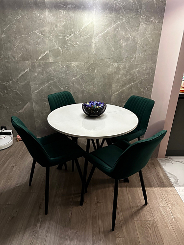 Стул на металлокаркасе Седа К кирпичный / черный фото покупателя 31