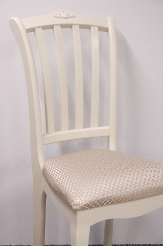 Деревянный стул Виньетта белый / лайн белый люкс из шоурума 4