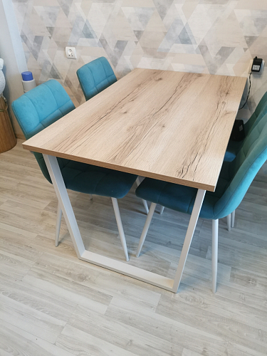 Стол Лота Лофт 120 25 мм сабия / белый матовый фото покупателя 897