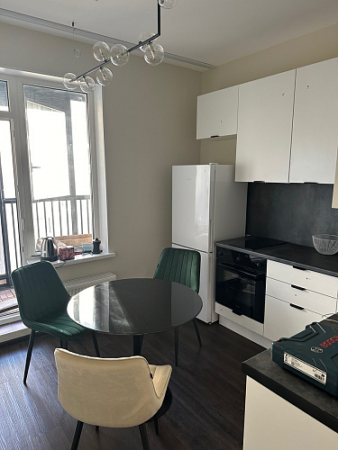 Стеклянный стол Tulip 90 black glass фото покупателя 21