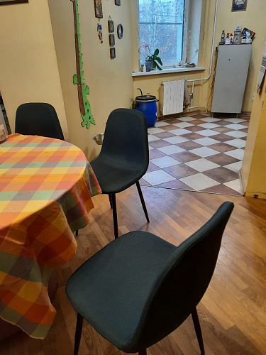 Стул на металлокаркасе Lilu pink / black фото покупателя 8