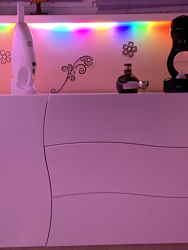 Комод Мебелеф - 32 левый ясень шимо светлый / белоснежный глянец фото покупателя 1