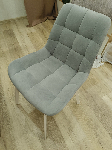 Стул на металлокаркасе Челси бежевый / черный фото покупателя 110