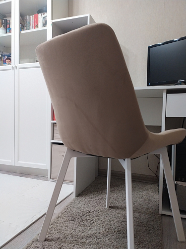 Стул на металлокаркасе Челси К бирюзовый / черный фото покупателя 117