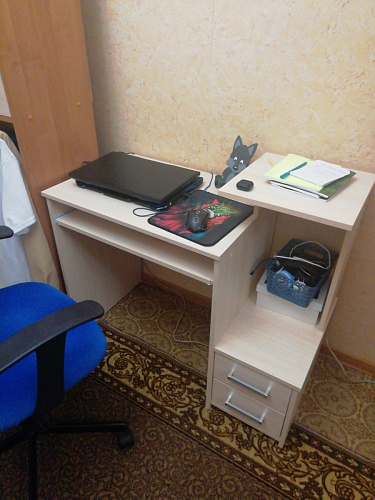 Компьютерный стол Джаз-24 левый дуб молочный фото покупателя 115