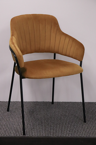 Стул на металлокаркасе Инклес синий / черный глянец из шоурума 1