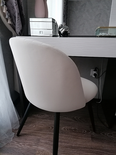 Стул на металлокаркасе Gabi 1 темно-серый / черный фото покупателя 347