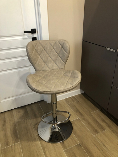 Барный стул Porch grey fabric фото покупателя 5