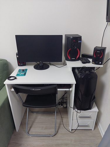 Стол компьютерный Джаз-24 правый венге фото покупателя 134