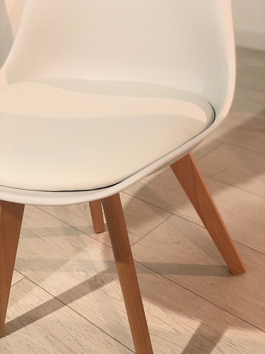 Деревянный стул Bonuss темно-серый / черное сидение / черный фото покупателя 77