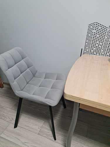 Стул на металлокаркасе Челси бирюзовый / черный фото покупателя 79