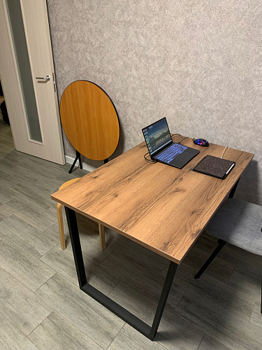 Стол Лота Лофт 120 25 мм сабия / белый матовый фото покупателя 492