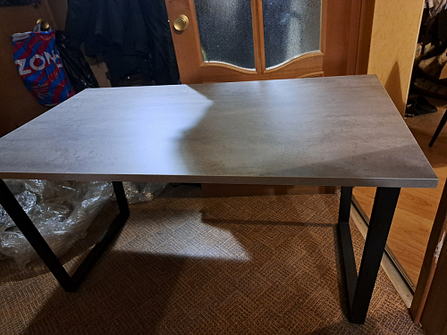 Деревянный стол Лота Лофт 120x75 дуб крафт табачный / черный матовый фото покупателя 780