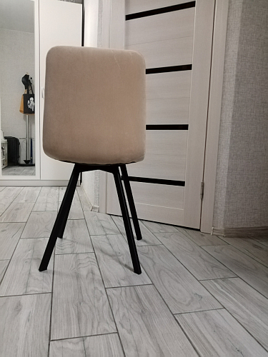 Стул на металлокаркасе Чилли К кирпичный / черный фото покупателя 281