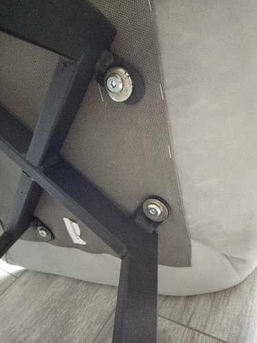 Стул на металлокаркасе Чилли К темно-серый (velutto 32) / черный фото покупателя 24