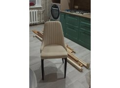 Стул на металлокаркасе Kora green / black фото покупателя 139