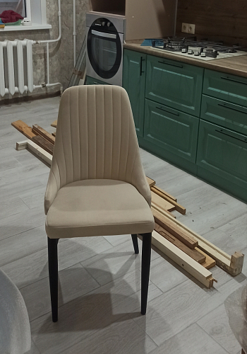 Стул на металлокаркасе Kora green / black фото покупателя 139